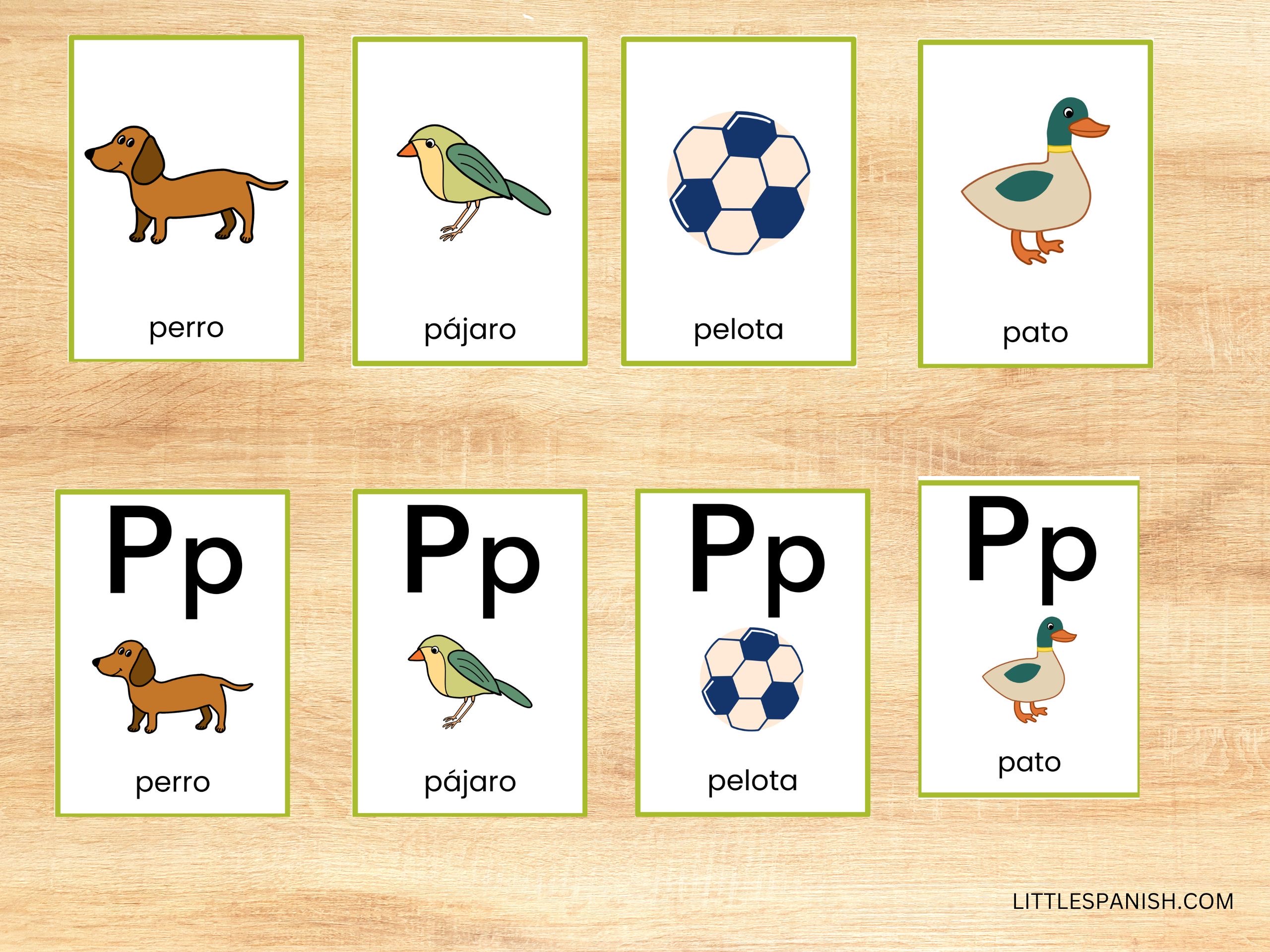 Spanish Printable Alphabet Flashcards Fun Pack