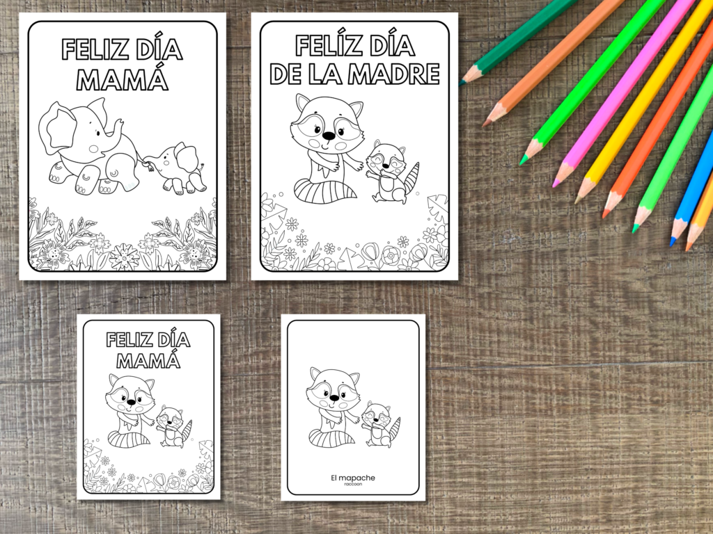 Dia de la madre coloring pages