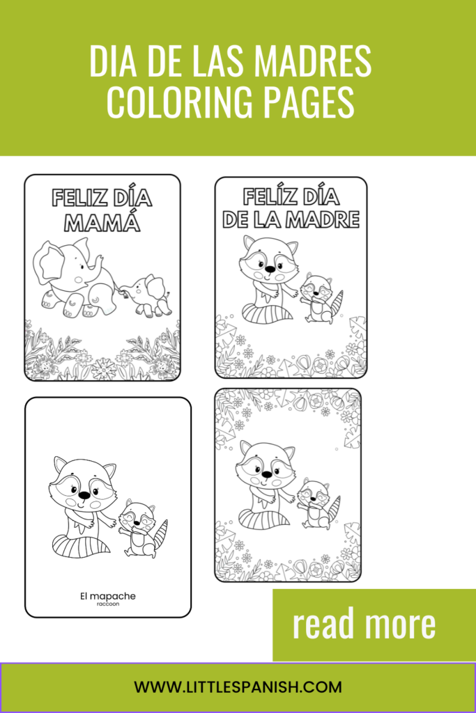 Dia de las madres coloring pages in spanish